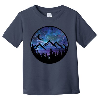 Mountains Star Night Sky Toddler T-Shirt