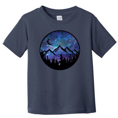 Mountains Star Night Sky Toddler T-Shirt