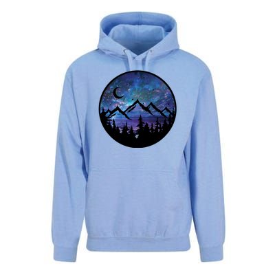 Mountains Star Night Sky Unisex Surf Hoodie