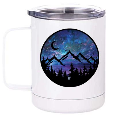 Mountains Star Night Sky 12 oz Stainless Steel Tumbler Cup