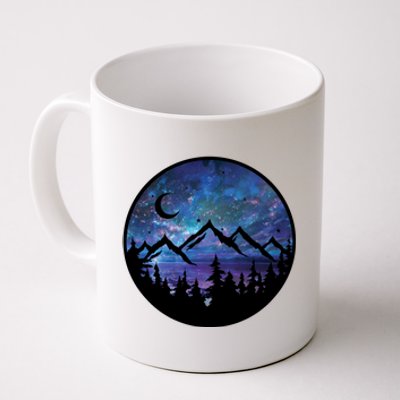 Mountains Star Night Sky Coffee Mug