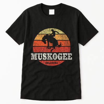Muskogee Ok Vintage Country Western Retro Tall T-Shirt