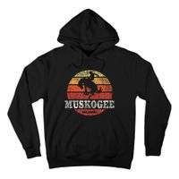 Muskogee Ok Vintage Country Western Retro Tall Hoodie