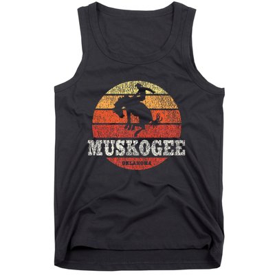 Muskogee Ok Vintage Country Western Retro Tank Top