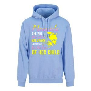 Momsicle One Who Sits At A Ballpark Unisex Surf Hoodie