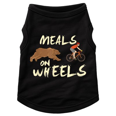 Meals On Wheels Cycling & Nature Design For Mountain Biker Doggie Tank