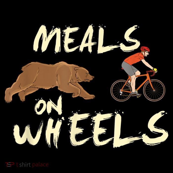 Meals On Wheels Cycling & Nature Design For Mountain Biker Sustainable Bucket Hat