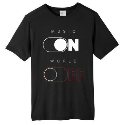 Music On World Off Tall Fusion ChromaSoft Performance T-Shirt