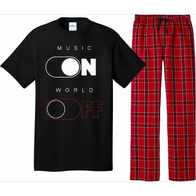 Music On World Off Pajama Set