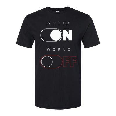 Music On World Off Softstyle CVC T-Shirt