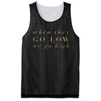 Michelle Obama When They Go Low We Go High Top Barack Mesh Reversible Basketball Jersey Tank