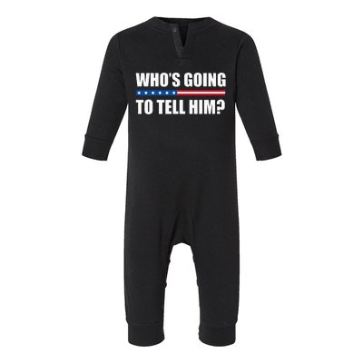 Michelle Obama WhoS Going To Tell Him Infant Fleece One Piece