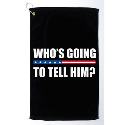 Michelle Obama WhoS Going To Tell Him Platinum Collection Golf Towel