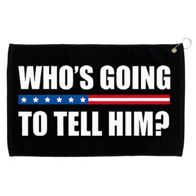 Michelle Obama WhoS Going To Tell Him Grommeted Golf Towel