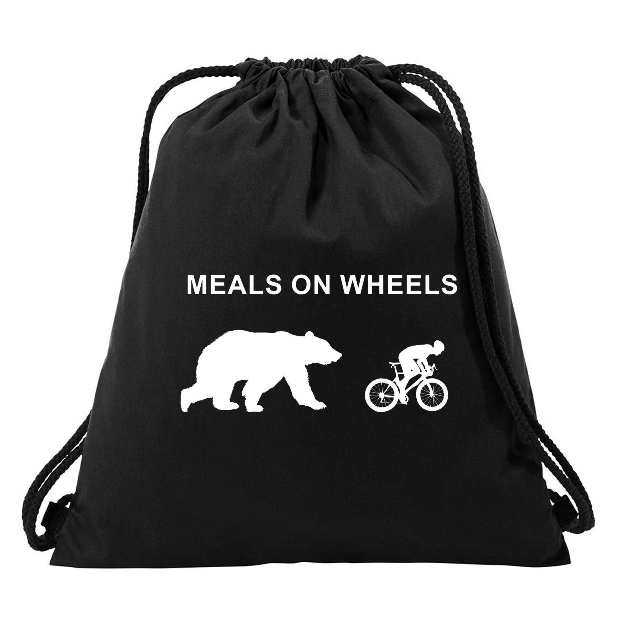 Meals On Wheels Drawstring Bag