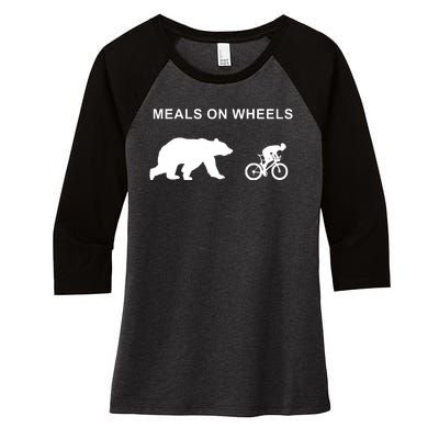 Meals On Wheels Women's Tri-Blend 3/4-Sleeve Raglan Shirt