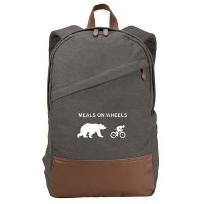 Meals On Wheels Cotton Canvas Backpack