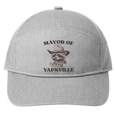 Mayor Of Yapsville Retro Racoons Western Hats 7-Panel Snapback Hat