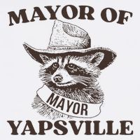 Mayor Of Yapsville Retro Racoons Western Hats Cooling Performance Crew T-Shirt