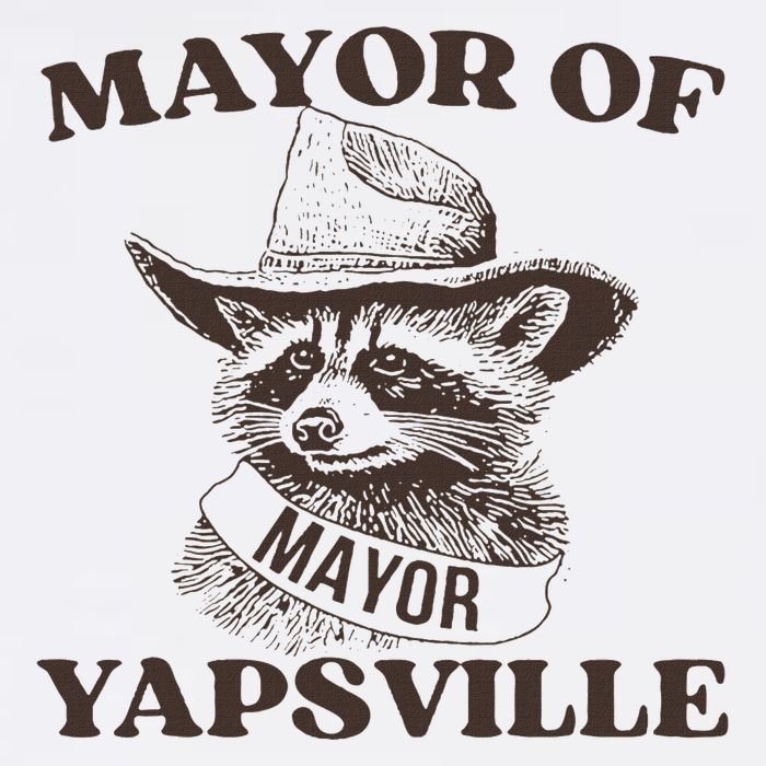 Mayor Of Yapsville Retro Racoons Western Hats Cooling Performance Crew T-Shirt