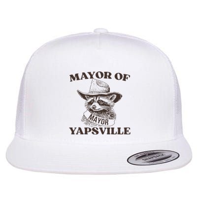 Mayor Of Yapsville Retro Racoons Western Hats Flatbill Hat