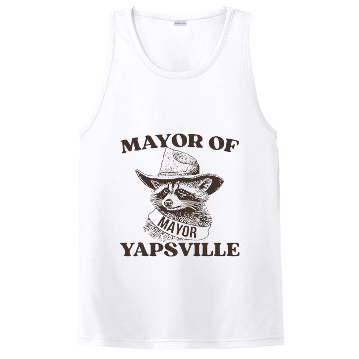 Mayor Of Yapsville Retro Racoons Western Hats PosiCharge Competitor Tank