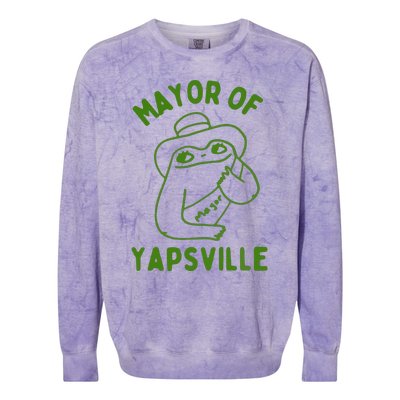 Mayor Of Yapville Colorblast Crewneck Sweatshirt