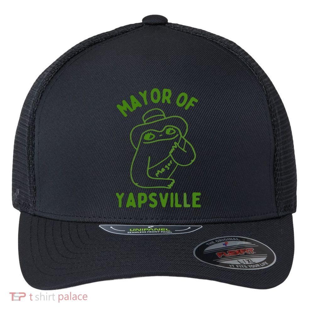 Mayor Of Yapville Flexfit Unipanel Trucker Cap
