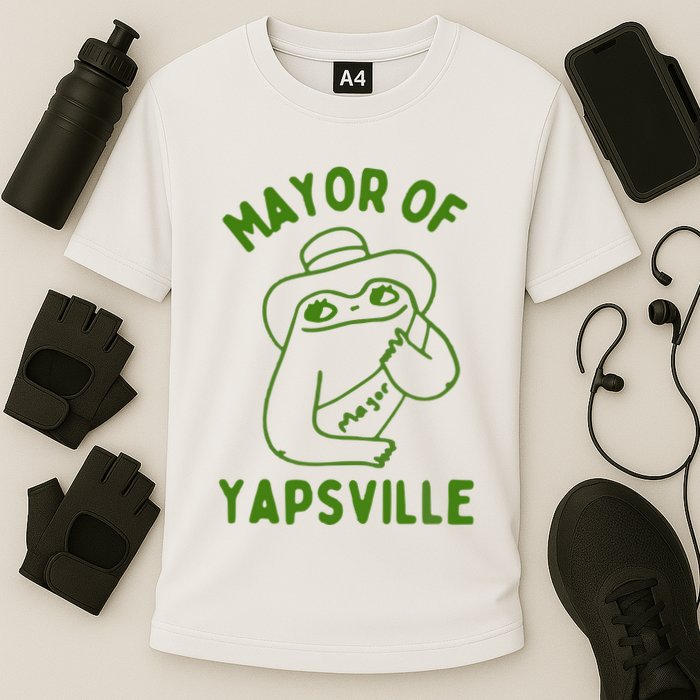 Mayor Of Yapville Cooling Performance Crew T-Shirt