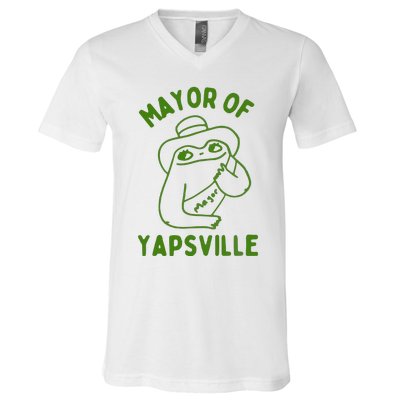 Mayor Of Yapville V-Neck T-Shirt