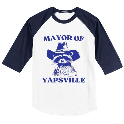 Mayor Of Yapsville Retro Racoons Western Hats Baseball Sleeve Shirt