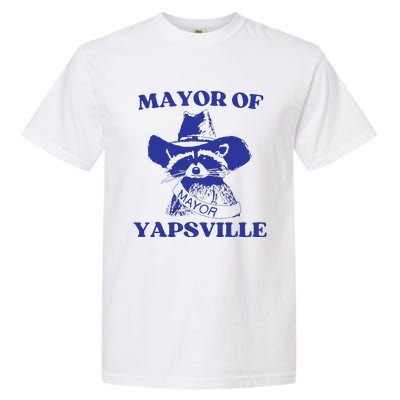 Mayor Of Yapsville Retro Racoons Western Hats Garment-Dyed Heavyweight T-Shirt