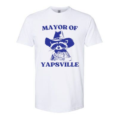 Mayor Of Yapsville Retro Racoons Western Hats Softstyle CVC T-Shirt