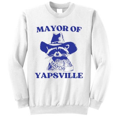 Mayor Of Yapsville Retro Racoons Western Hats Sweatshirt