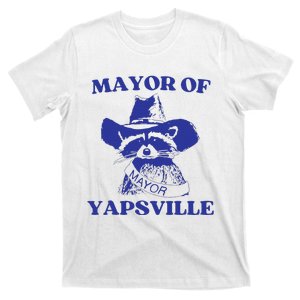 Mayor Of Yapsville Retro Racoons Western Hats T-Shirt