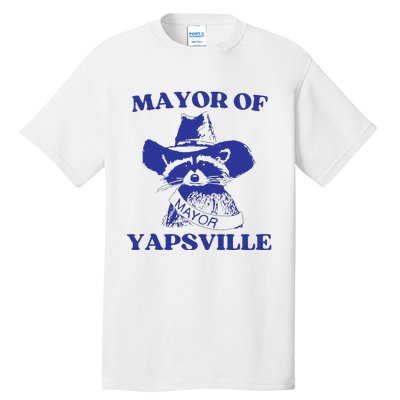 Mayor Of Yapsville Retro Racoons Western Hats Tall T-Shirt