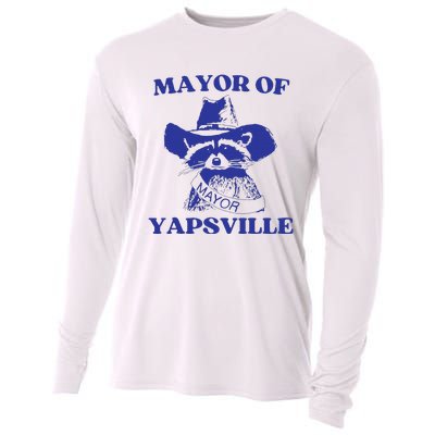 Mayor Of Yapsville Retro Racoons Western Hats Cooling Performance Long Sleeve Crew