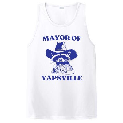 Mayor Of Yapsville Retro Racoons Western Hats PosiCharge Competitor Tank