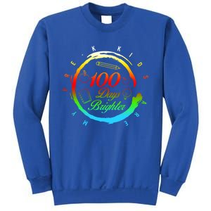 My Pregiftk 100 Days Of School Brighter Teacher Student Gift Sweatshirt