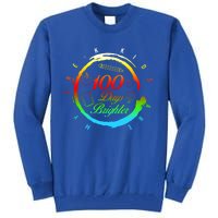 My Pregiftk 100 Days Of School Brighter Teacher Student Gift Tall Sweatshirt