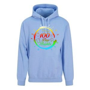 My Pregiftk 100 Days Of School Brighter Teacher Student Gift Unisex Surf Hoodie