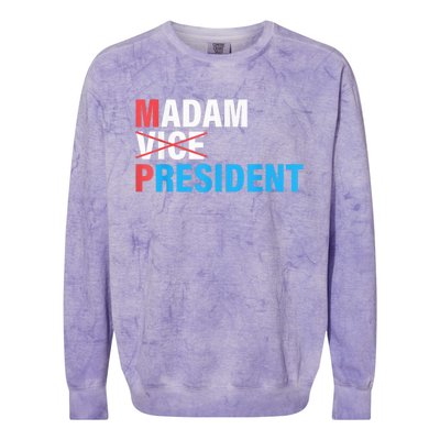 Madam President 2024 Colorblast Crewneck Sweatshirt