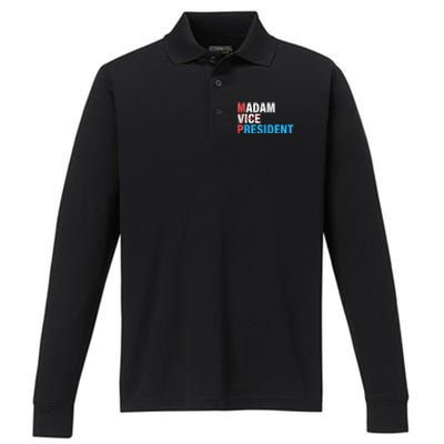 Madam President 2024 Performance Long Sleeve Polo