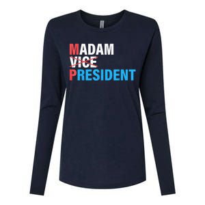 Madam President 2024 Womens Cotton Relaxed Long Sleeve T-Shirt