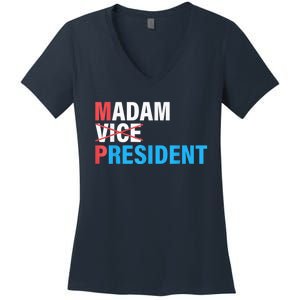 Madam President 2024 Women's V-Neck T-Shirt