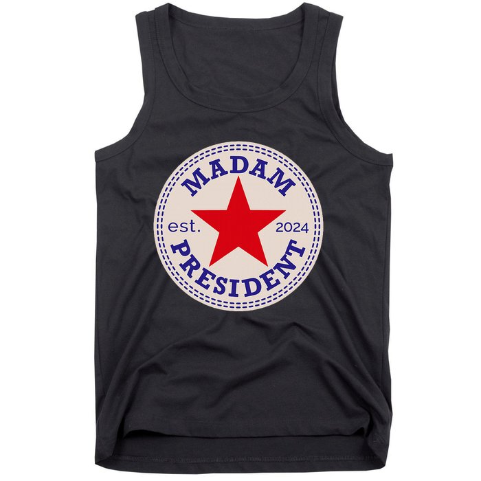 Madam President 2024 Funny Kamala Harris Star Tank Top