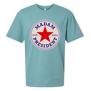 Madam President 2024 Funny Kamala Harris Star Sueded Cloud Jersey T-Shirt