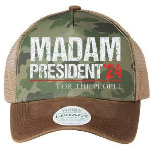 Madam President 2024 Feminist Women Vice President Legacy Tie Dye Trucker Hat