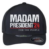 Madam President 2024 Feminist Women Vice President Flexfit Unipanel Trucker Cap