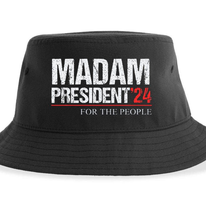 Madam President 2024 Feminist Women Vice President Sustainable Bucket Hat